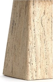 Odkladací stolík s doskou z kameňa 45x45 cm Kepami – Light &amp; Living