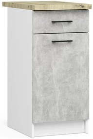 Kuchynská linka OLIWIA 1.8 m  biela / betón