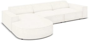 Béžová rohová pohovka z textílie bouclé (ľavý roh) Jodie – Micadoni Home