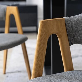 PROXIMA.store - Čalúnená jedálenska stolička RUIZ FARBA: sivá