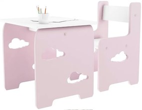 WoodStar Detský stolík a stolička s obláčikom Farba: mätová