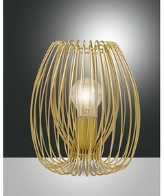 Fabas Luce 3677-34-225 - Stolná lampa CAMP 1xE27/40W/230V zlatá