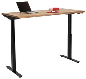 Office Harmony Black písací stôl 160x80 cm svetlohnedý