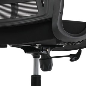 Kancelárska otočná stolička NERO — látka, čierna