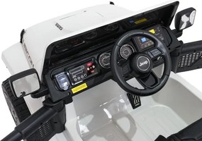 Elektrické autíčko Jeep Wrangler Rubicon LIFT biele