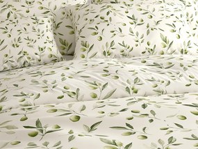 Bavlnené obliečky OLIVE POLY zelené Rozmer obliečky: 70 x 90 cm | 140 x 200 cm