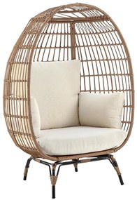 Záhradné kreslo vajíčko Avenberg ZAIRA, prírodné
