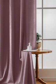 Svetlo fialový zatemňovací záves VELVET 140x270 cm Zavesenie: Riasiaca páska