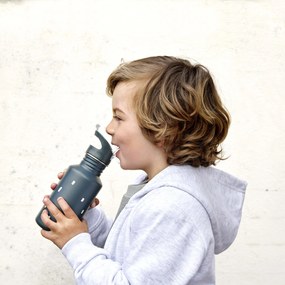 Antikorová fľaša na pitie - Happy Prints midnight blue