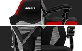 Huzaro Herné kreslo Combat 3.0 s výsuvnou podnožkou - carbon