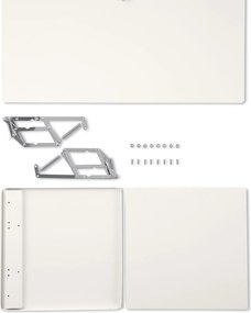 Doplnková súprava kovových výklopných dosiek »CN3«, biela