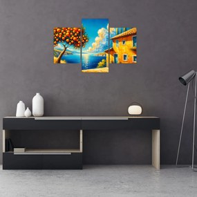 Obraz - Dom s pomarančmi II. (90x60 cm)