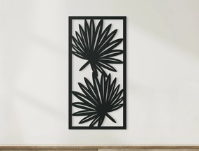 drevko Obraz na stenu Listy Rozmer obrazu: 44,5 x 22,5 cm, Farba dekorácie: Čierna