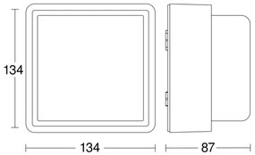 Steinel - LED Stmievateľné nástenné svietidlo L 845 C LED/9W/230V IP44 antracit
