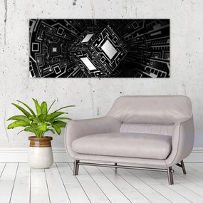 Obraz abstraktné kocky (120x50 cm)