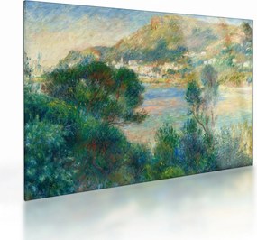 Sklenený obraz - Auguste Renoir, View of Monte Carlo from Cap Martin, reprodukcia (70x50 cm)