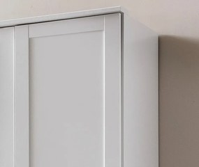 Šatníková skriňa Nadja, 135 cm, biela