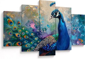 Obraz - Maľba páva (150x105 cm)
