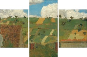 Obraz - Edouard Vuillard, Landscape of the Ile de France, reprodukcia (90x60 cm)