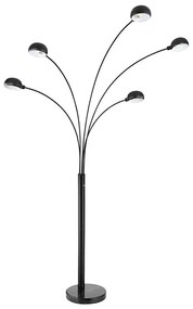 Globo 58228NB - Stojacia lampa SEYMOUR 5xE14/40W/230V čierna