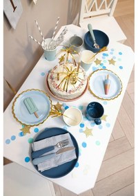 Zelený/modrý detský príbor 3 ks zo silikónu Ocean Mix – Cam Cam Copenhagen