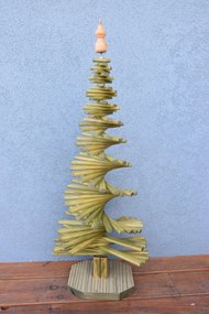 Drevený vianočný stromček - zelený