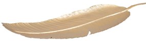 Dekorácia v zlatej farbe Mauro Ferretti Leaf, 55,5 × 18 cm