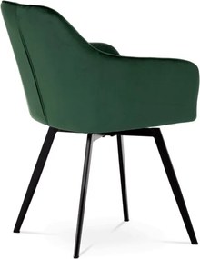 Jedálenská stolička zamatová, zelená DCH-425 GRN4