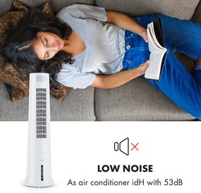 Klarstein Highrise, ochladzovač vzduchu, ventilátor, zvlhčovač vzduchu, 40 W, 2.5 l, chladiaci box