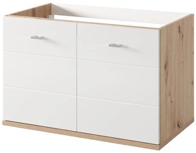 Závěsná skříňka pod umyvadlo Sting 38 80 cm dub Artisan/bílá