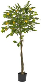 Umelá rastlina v kvetináči 156 cm LEMON TREE Beliani