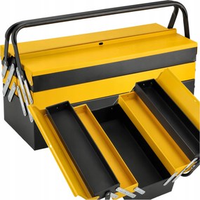 CROWNMAN KOVOVÁ skrinka na náradie, 3-stupňová skladacia