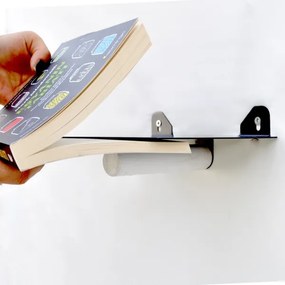 SADA 2x Nástenná polica 15x21 cm čierna/biela