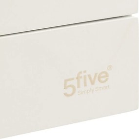 5Five® Biely organizér, stojan so 4 priehradkami na stojace predmety, SELENA WHITE
