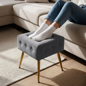 Taburetka QUADRA sivá