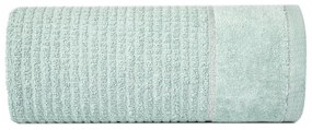 Bavlnená osuška GLORY v mentolovej farbe s velúrovým okrajom prešitá lesklou niťou Šírka: 50 cm | Dĺžka: 90 cm
