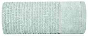 Bavlnená osuška GLORY v mentolovej farbe s velúrovým okrajom prešitá lesklou niťou Šírka: 70 cm | Dĺžka: 140 cm