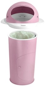Ružový plastový odpadkový kôš na plienky 25 l Whale – Kindsgut