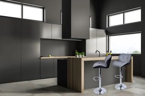 Barová stolička ROSSI sivá / čierna