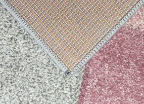 Koberce Breno Kusový koberec PORTLAND 1923/RT41, ružová, viacfarebná,67 x 120 cm