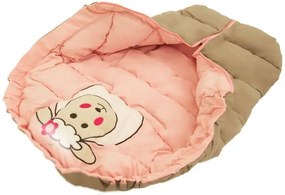 Tutumi Tutumi, detský spací vak 90x47 cm 4v1, hnedá-ružová, NAZ-08528