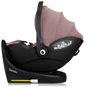 Lionelo - Otočná autosedačka s bázou MOXIE SET i-Size 40-87 cm, ružovo-mauve