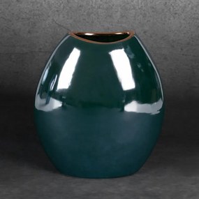 VÁZA AMORA2 18X9X20 CM ZELENÁ