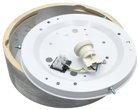 Brilagi - Stropné svietidlo PINO 1xE27/15W/230V borovica/strieborná pr. 27,5 cm