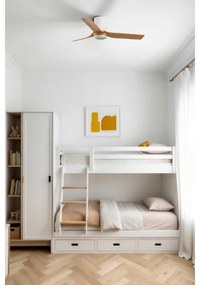 FARO 33833WT - Stropný ventilátor MINI PUNT TUB S hnedá/biela pr. 90 cm WT + DO