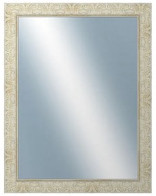 DANTIK - Zrkadlo v rámu, rozmer s rámom 70x90 cm z lišty PRAHA biela (2930)