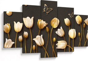 Obraz - Tulipány - abstraktné (150x105 cm)