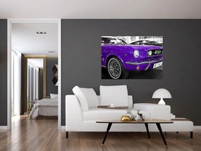 Fialové auto - obraz
