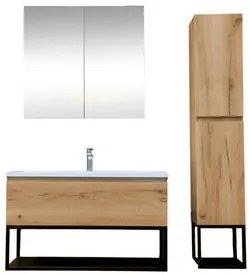 Kúpeľňová zostava s umývadlom SAT B-Way dub mat KSETBWAY10, 1 ks