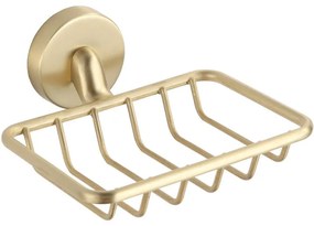 Mexen Remo, drôtená mydelnička, zlatá matná, 7050751-55